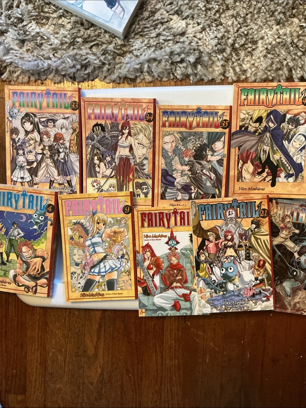 9 book Fairytail Manga Book Set